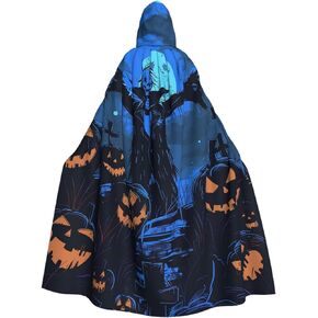 Halloween Hooded Cloaks Witch Robe Cloaks Hooded Robe Cloak for Adult Men Women Cosplay Costumes