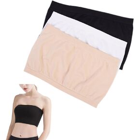 3 Pcs Women's Camisole Bra Anti Peep Invisible Cleavage Cover Up Overlay Modesty Panel Vest Tanks for Low Neckline