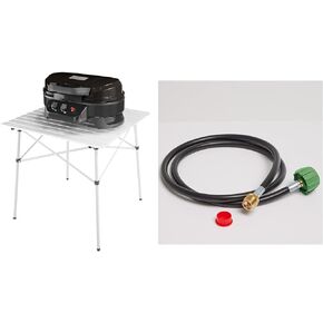 Coleman RoadTrip 225 Portable Tabletop Propane Grill, Gas Grill with 2 Adjustable Burners, Instastart Ignition, & 11,000 BTUs of Power for Camping, Tailgating, Grilling & More