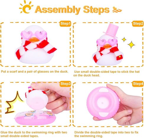 سيارة مطاطية لوحة القيادة بطة فريدة من نوعها زينة سيارة بطة ملحقات زينة السيارة مع قلادة حلقة السباحة والنظارات الشمسية in Kuwait