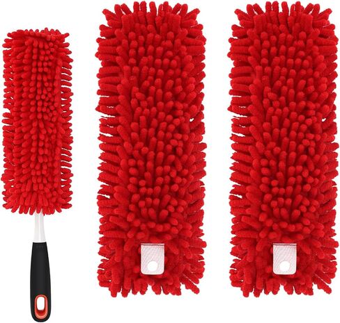 Reusable Microfiber Duster Refills Compatible with for MR.SIGA & OXO Duster- Washable Dusters Refill for MR.SIGA Lint Free Microfiber Duster for Cleaning, 2 Pack (Handle is Not Included) in Saudi Arabia