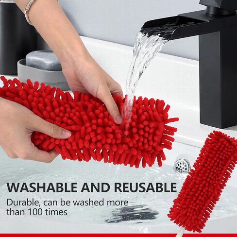 Reusable Microfiber Duster Refills Compatible with for MR.SIGA & OXO Duster- Washable Dusters Refill for MR.SIGA Lint Free Microfiber Duster for Cleaning, 2 Pack (Handle is Not Included) in Saudi Arabia
