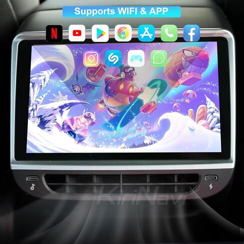 شاشة عرض المقعد الخلفي Tesla 7.2 بوصة لطراز Tesla 3 Y، بكسل LCD للتحكم في تكييف الهواء IPS الوسائط المتعددة في المقعد الخلفي مشغل نظام الترفيه in Kuwait