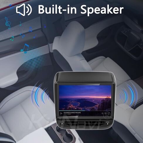 شاشة عرض المقعد الخلفي Tesla 7.2 بوصة لطراز Tesla 3 Y، بكسل LCD للتحكم في تكييف الهواء IPS الوسائط المتعددة في المقعد الخلفي مشغل نظام الترفيه in Kuwait
