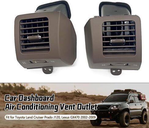 Side Air Conditioning Outlet Vent Fit for Toyota Land Cruiser Prado LC120 Lexus GX470 2003-2009 AC Vent Griille Left and Right Side 2-Pack Black in Saudi Arabia
