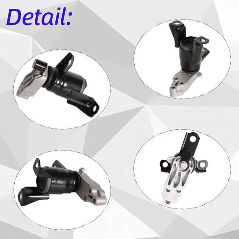 3PCS Engine Motor Mount Compatible with Mazda 2 2011-2014 1.5L L4 Petrol Automatic Transmission OE# A4429 A4428 A4430 D65239060H D65239040 DR6239070C in Saudi Arabia