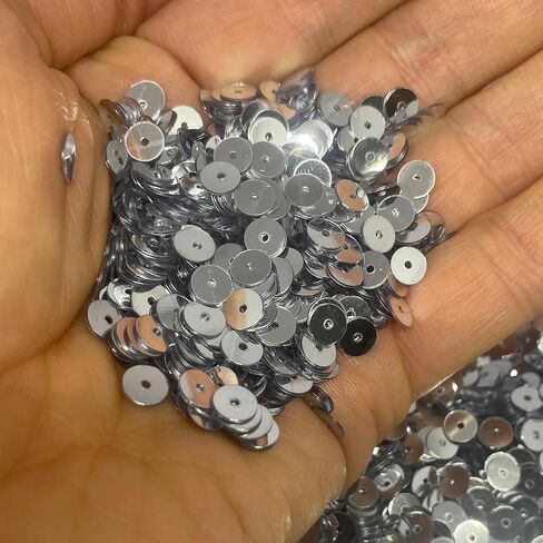 3/4/5/6 mm Flat Sequin Paillettes, 30000 Pcs, Mix Color Assortment Acrylic Sequin – 3.22 Ounce (100 Grams) 3 mm Black in Kuwait