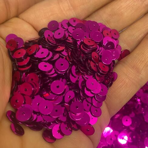 3/4/5/6 mm Flat Sequin Paillettes, 30000 Pcs, Mix Color Assortment Acrylic Sequin – 3.22 Ounce (100 Grams) 3 mm Black in Kuwait