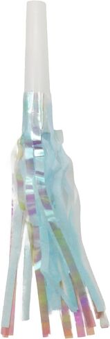 صانعات ضوضاء للحفلات، 24 قطعة من صفارة تنين النفخ، أبواق حفلات ذات أهداب معدنية لامعة (وردي، أرجواني، أزرق، أبيض) in Kuwait