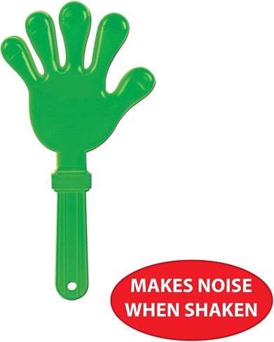 Beistle 2 Piece 15" Green Plastic Giant Hand Clappers Noisemakers for Sports Game Days, Party Favors, School Spirit Supplies in Saudi Arabia