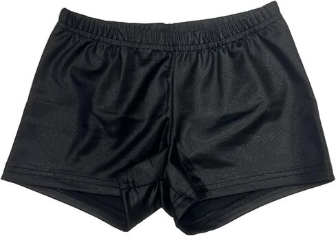 ZUYPSK Girls Elastic Waist Glittery Metallic Slim Dance Shorts Gym Tumbling Athletic Bottoms Underwear in Kuwait