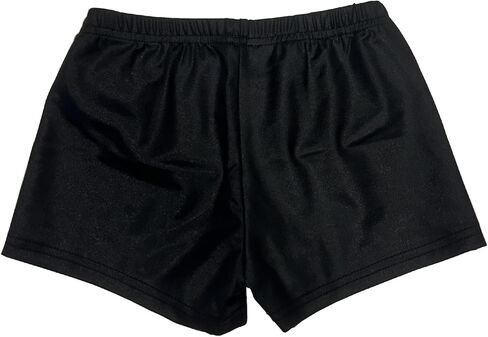 ZUYPSK Girls Elastic Waist Glittery Metallic Slim Dance Shorts Gym Tumbling Athletic Bottoms Underwear in Kuwait