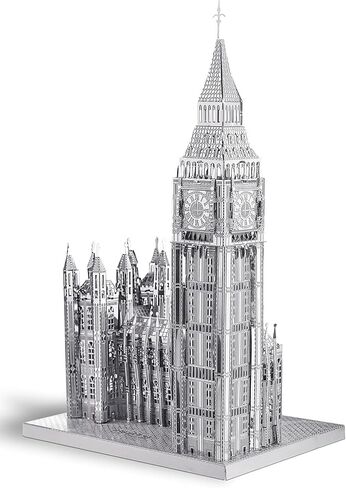 Piececool 3D Metal Puzzle for Adults, Notre Dame De Paris Church Metal Model Kit, French Cathedral Architecture Building Kits, Great Birthday Gifts (Silver) in Kuwait