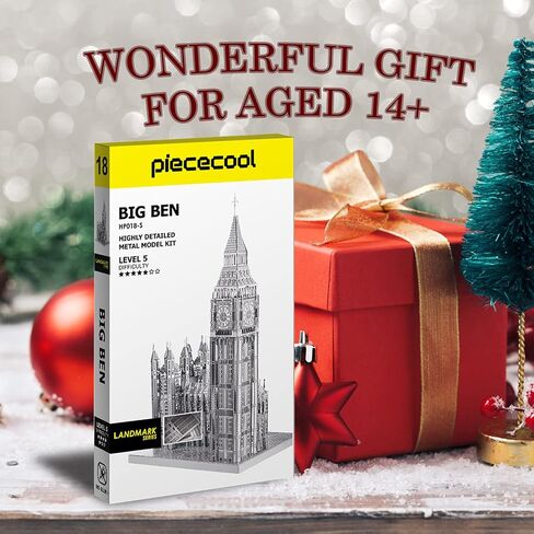 Piececool 3D Metal Puzzle for Adults, Notre Dame De Paris Church Metal Model Kit, French Cathedral Architecture Building Kits, Great Birthday Gifts (Silver) in Kuwait