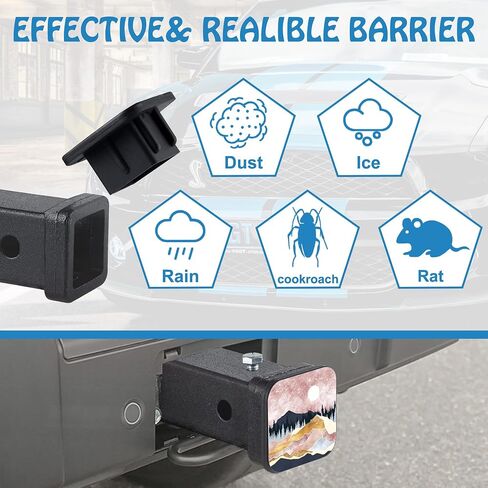 Bigfoot Saw Me Hitch Covers 2 Inch But Nobody Believes Him Rubber Receiver Tube Hitch Plug for Men,Square Hitch Box Cover Towing Hitch Plug Covers for Trucks SUV in Saudi Arabia