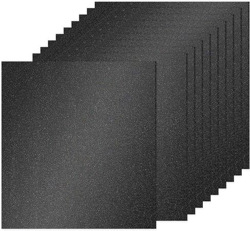 PATIKIL 10Sheets Light Green Glitter Cardstock Paper, 12 x 12 in 250gsm Square Premium Sparkly Paper Craft Cardstock Paper for Scrapbook Card Making DIY Art Projects Wedding Party in Saudi Arabia