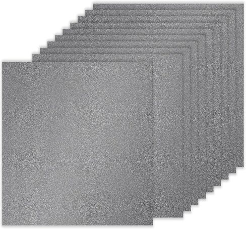 PATIKIL 10Sheets Light Green Glitter Cardstock Paper, 12 x 12 in 250gsm Square Premium Sparkly Paper Craft Cardstock Paper for Scrapbook Card Making DIY Art Projects Wedding Party in Saudi Arabia