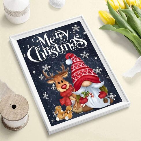 Apcufir Christmas Diamond Painting Kits for Adults,Gnome Diamond Art for Adults Beginner,Diamond Dots Gem Art for Aesthetic Home Decor12x16Inch in Saudi Arabia