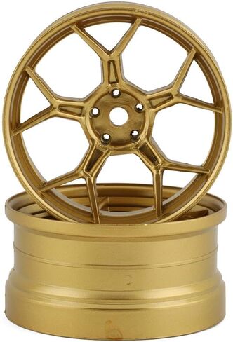 2PCS 1/10 RC Feathery Light Split Spoke Drift Wheels Rims, New Version 8mm Offset, 7gram, Compatible w/Yokomo YD MD RD, MST RMX, Reve D RDX, Redcat RDS, HPI, Tamiya TT (Chrome) in Saudi Arabia