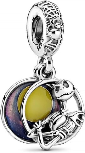 Halloween Charms Skull Jack-O-Lantern Compatible for Pandora Bracelets Charm Heart Jewellery Gift for Women in Saudi Arabia