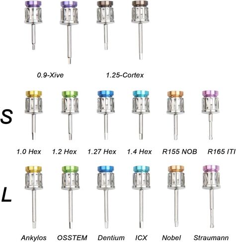 Universal Implant Torque Wrench Screwdriver Prosthetic Kit Adjustable Torque Value of 10-70Ncm Secure Disassemble Ratchet Drivers Implant Repair Tools in Saudi Arabia
