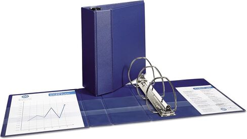 Avery Durable 3 Ring Binder, 3" One Touch EZD Rings, Label Holder, 1 Black Binder (07701) in Saudi Arabia