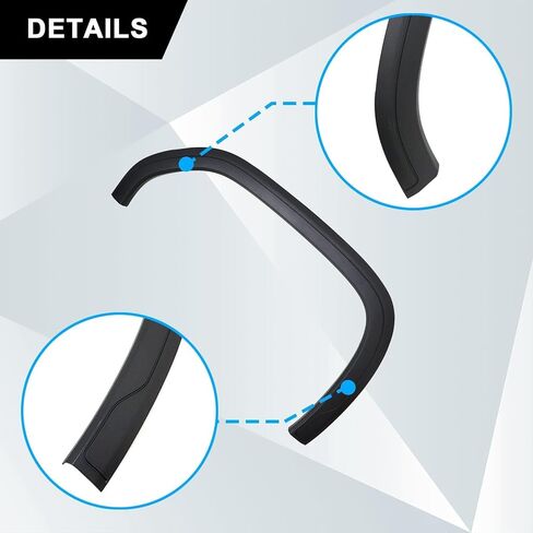 SecosAutoparts Front Right Side Fender Moulding Wheel Arch Trim Compatible with GMC Sierra 1500 2019-2023# 84492974 85522781 GM1291265 in Saudi Arabia