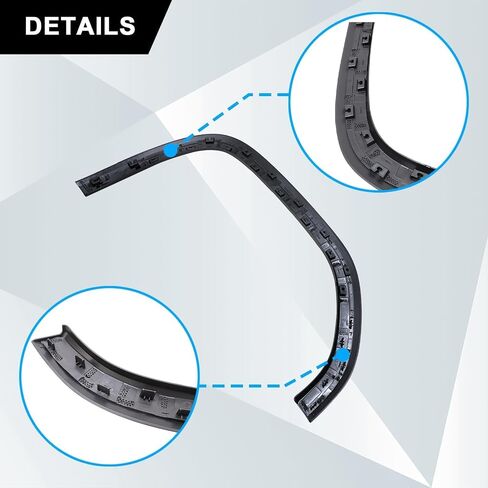 SecosAutoparts Front Right Side Fender Moulding Wheel Arch Trim Compatible with GMC Sierra 1500 2019-2023# 84492974 85522781 GM1291265 in Saudi Arabia
