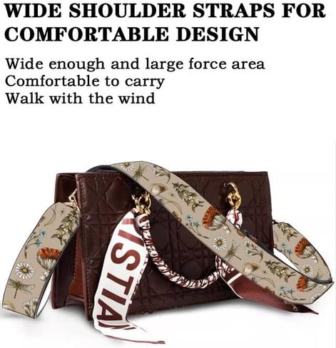 Purse Straps Rose Gold Buckles Wide Shoulder Strap,Fashion Adjustable Replacement Belt in Saudi Arabia