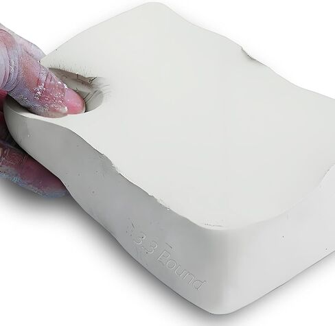 ReArt Air Dry Modeling Clay 3.3LBS, for Sculpting, Wheel Throwing, Hand Building, All-Purpose Modeling Clay (White) in Kuwait