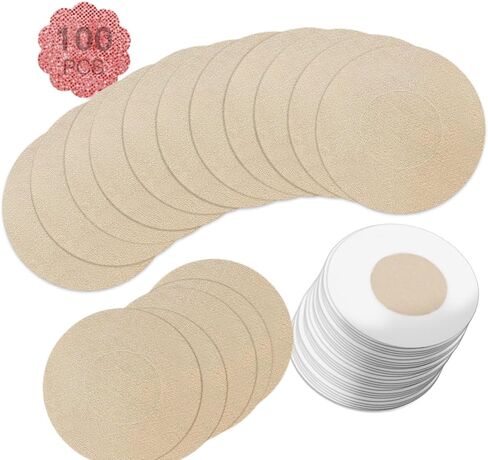 100 Pieces (50 Pairs) Nipple Breast Covers, Sexy Breast Pasties Adhesive Bra Disposable Nipple Covers in Saudi Arabia