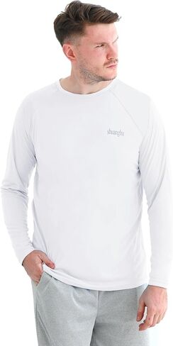 Men's UPF 50+ UV Sun Protection Long Sleeve Shirts Rash Guard Swim Shirts Lightweight Quick Dry Outdoor T Shirt in Saudi Arabia