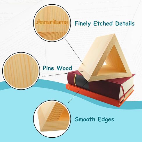 Triangle Book Stand - Page Holder for Reading and Book Lovers Gifts (Brown) in Saudi Arabia