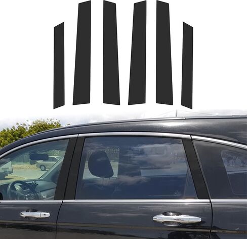 TOMALL 1 Set Car Window Pillar Post Vinyl Stickers Compatible with Honda CRV 2007-2011 Auto Overlay Wrap Trim Sticker for Car Exterior Accessories Modification Decoration (Carbon Fiber) in Saudi Arabia