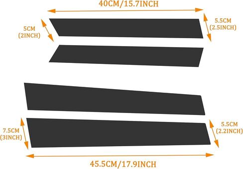 TOMALL 1 Set Car Window Pillar Post Vinyl Stickers Compatible with Honda CRV 2007-2011 Auto Overlay Wrap Trim Sticker for Car Exterior Accessories Modification Decoration (Carbon Fiber) in Saudi Arabia