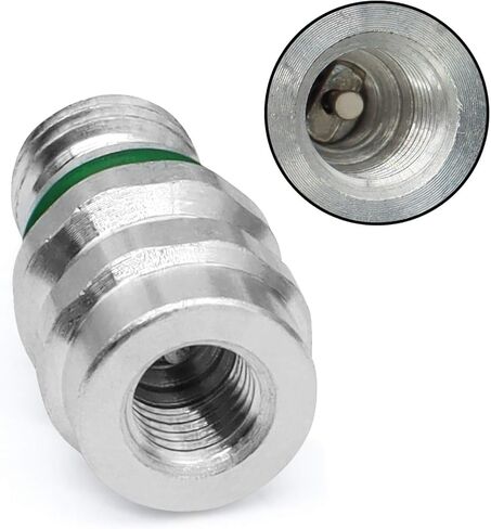 طقم ختم نظام تكييف الهواء بغطاء وصمام Wulankd GM، صمام Schrader M12 X 1.50، صمام الخدمة الأمريكي، متوافق مع MT0105، 800-955، 59946، GM 52458184 in Kuwait