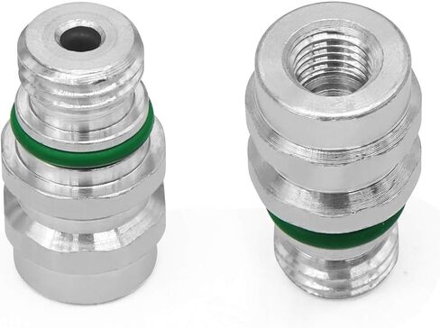 طقم ختم نظام تكييف الهواء بغطاء وصمام Wulankd GM، صمام Schrader M12 X 1.50، صمام الخدمة الأمريكي، متوافق مع MT0105، 800-955، 59946، GM 52458184 in Kuwait