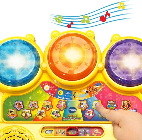 طبول ممتعة من VTech Zoo Jamz Stompin، متعددة الألوان in Kuwait