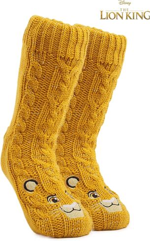 Disney Fluffy Socks for Women and Teenagers Soft Warm Slipper Socks Non Slip One Size Lounge Wear Gifts for Women in Saudi Arabia