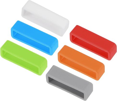 uxcell Watch Band Strap Loops, Width Rubber Fastener Rings Silicone Watch Retainers for Watch Band in Saudi Arabia