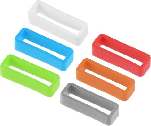 uxcell Watch Band Strap Loops, Width Rubber Fastener Rings Silicone Watch Retainers for Watch Band in Saudi Arabia