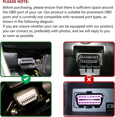 جهاز قفل منفذ Juta obd2 من مادة سبائك الألومنيوم، جهاز قفل مقبس obd-ii in Kuwait