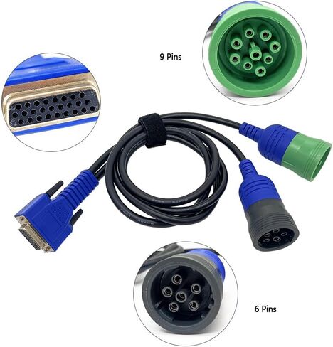 MADAT 493148 كابل تشخيص USB Link 2 + 3 مناسب لمحول Deut-SCH للمركبات الثقيلة 6Pin 9Pin Class 4-8 in Kuwait