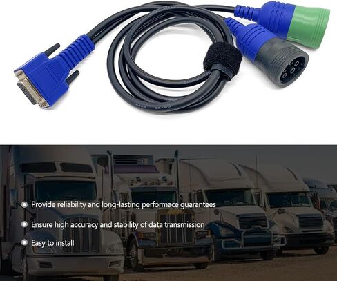 MADAT 493148 كابل تشخيص USB Link 2 + 3 مناسب لمحول Deut-SCH للمركبات الثقيلة 6Pin 9Pin Class 4-8 in Kuwait