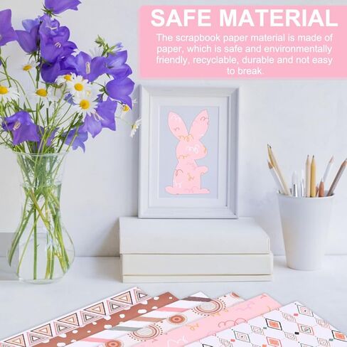 24 قطعة من ورق القصاصات، مجموعة ورق القصاصات مقاس 12 × 12 بوصة، ورق حرفي مزخرف ملون مزدوج الجوانب، 12 نمطًا، ورق حرفي لصنع البطاقات بنفسك، ألبوم صور القصاصات، ديكور المنزل in Kuwait
