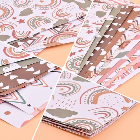 24 قطعة من ورق القصاصات، مجموعة ورق القصاصات مقاس 12 × 12 بوصة، ورق حرفي مزخرف ملون مزدوج الجوانب، 12 نمطًا، ورق حرفي لصنع البطاقات بنفسك، ألبوم صور القصاصات، ديكور المنزل in Kuwait