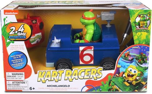 Nick Kart Racers - 2.4 جيجا هرتز RC Spongebob Boatmobile؛ مباشرة من اللعبة "Nickelodeon Kart Racers 3: Slime Speedway"، متعة كاملة الوظائف، إطارات قابضة لتحقيق أقصى قدر من الجر in Kuwait