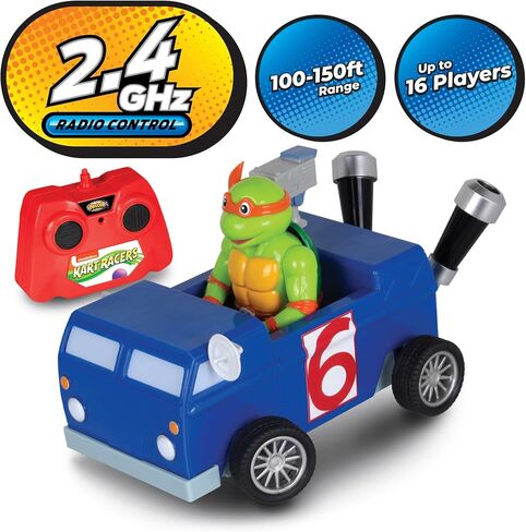 Nick Kart Racers - 2.4 جيجا هرتز RC Spongebob Boatmobile؛ مباشرة من اللعبة "Nickelodeon Kart Racers 3: Slime Speedway"، متعة كاملة الوظائف، إطارات قابضة لتحقيق أقصى قدر من الجر in Kuwait