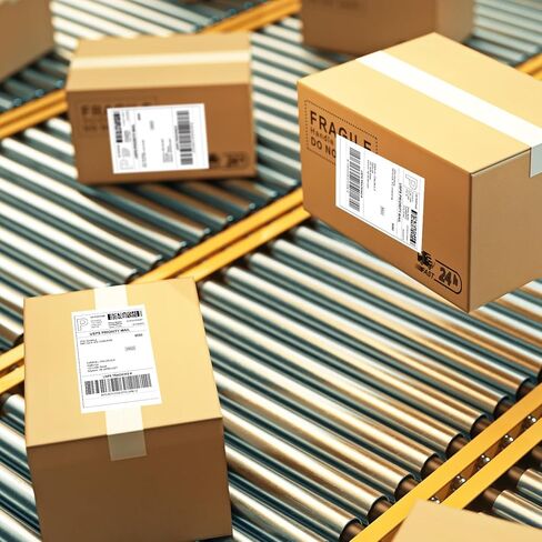 CLASSY 4 Rolls 4" x 6" Direct Thermal Shipping Labels, 250 Labels/Roll, Thermal Labels Compatible with Rollo &Zebra Printer, Perforated,1" Core, Commercial Grade in Kuwait