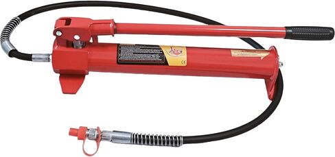 10 Ton Hydraulic Floor Jack Porta Power Hand Pump Ram Replacement Car Auto Body Frame Repair Tools with Long Handle 22000lbs Red in Saudi Arabia